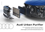 Audi Urban Purifer: Der Autohersteller entwickelt gemeinsam mit Mann + Hummel einen Filter für Elektroautos, der Feinstaub aus der Umgebung auffängt. 