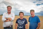 Auto-Infotainment nach Art von „Top Gear“: Jeremy Clarkson, Richard Hammond und James May (von links).