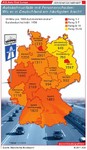 Autobahnunfälle in Deutschland.