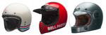 Bell-Helme (v.l.): Custom 500, Moto-3 und Bullitt.