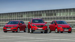 Blablacar-„Botschafter“ profitieren von besonderen Angeboten für ausgewählte Opel-Modelle wie Astra, Mokka X und Corsa (v.l.).