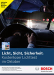 Bosch erweitert den kostenlosen Lichttest im Oktober um einen
Scheibenwischercheck.