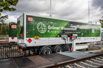 Die DB und Siemens testen eine mobile Tanktselle für Wasserstoffzüge.