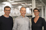 Die Geschäftsführung von Riese & Müller (von links): Heiko Müller, Markus Riese und Dr. Sandra Wolf.