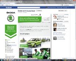 Facebook-Seite von Skoda.