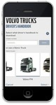 Fahrerhandbuch-App von Volvo Trucks.