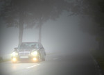 Fahrt bei Nebel.