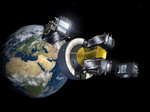 Galileo ist startbereit: Galileo-Satellit in der geostationären Umlaufbahn.