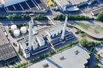 Heizkraftwerk im Mercedes-Benz-Werk Sindelfingen.