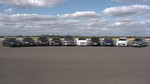 Im Euro-NCAP-Autobahnassistent-Test (von links): Audi A6 BMW 5er DS 7 Crossback, Ford Focus, Hyundai Nexo, Mercedes-Benz C-Klasse, Nissan Leaf, Tesla Model S, Toyota Corolla und Volvo V60.