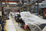 Im MAN-Werk in München ruht die Produktion wegen fehlender Kabelstränge aus der Ukraine vorübergehend.