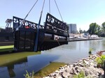 In Kooperation mit Audi Ungarn wurde von Clear Rivers eine aus recyceltem Kunststoff hergestellte Müllfalle in der Donau installiert.