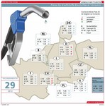 Kraftstoffpreise in Deutschland und seiner Anrainer.