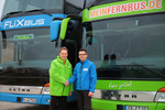 Mein Fernbus und Flixbus werden eins (v.l.): MFB-Gesellschafter Michael Griensteindl und FB-Gesellschafter Harald Baumann.