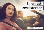 Plakat der Kampagne „Runter vom Gas“.