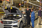 Produktion der C-Klasse im Mercedes-Benz-Werk Tuscaloosa in den USA. 