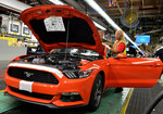 Produktion des Ford Mustang.