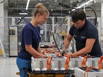 Produktion von Hochvoltbatterien im BMW-Werk Dingolfing.