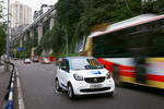 Smart Fortwo Car2go im chinesischen Chongqing.