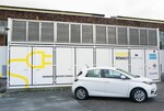 Stationärer Energiespeicher in Elverlingsen mit 72 Antriebsbatterien aus dem Renault Zoe.