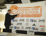 Toyota unterstützt "Handball-Stars go School". Heiner Brand.