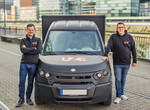 UZE Mobility hat 500 Streetscooter bestellt (v.l.): Unternehmensmitgründer Dr. Dr.-Ing. Alexander N. Jablovski, CEO, und Sebastian Thelen, CDO. 