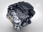 Vier-Zylinder-Diesel OM 654 von Mercedes-Benz: teilweise aufgeschnitten.