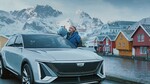 Werbespot von General Motors mit Schauspieler Will Farrell und dem Cadillac Lyriq auf einer Tour durch Norwegen.