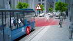 ZF hat einen herstellerunabhängigen Notbremsassistenten für Stadtbusse entwickelt.